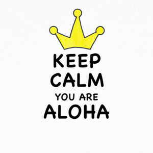 T-shirt Keep calm you are aloha