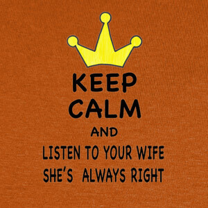 T-shirt Keep calm and listen