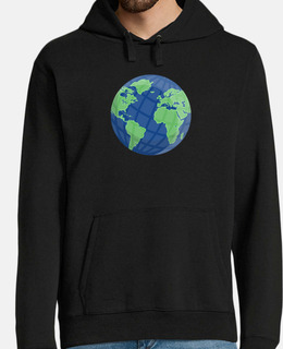 mappamondo globo terra blu verde design