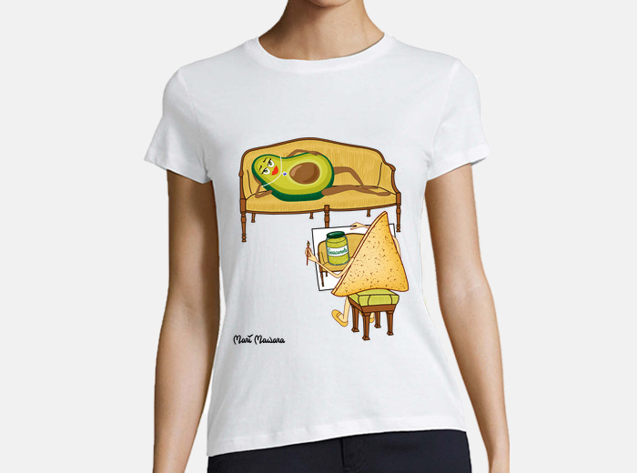 camiseta aguacate mujer