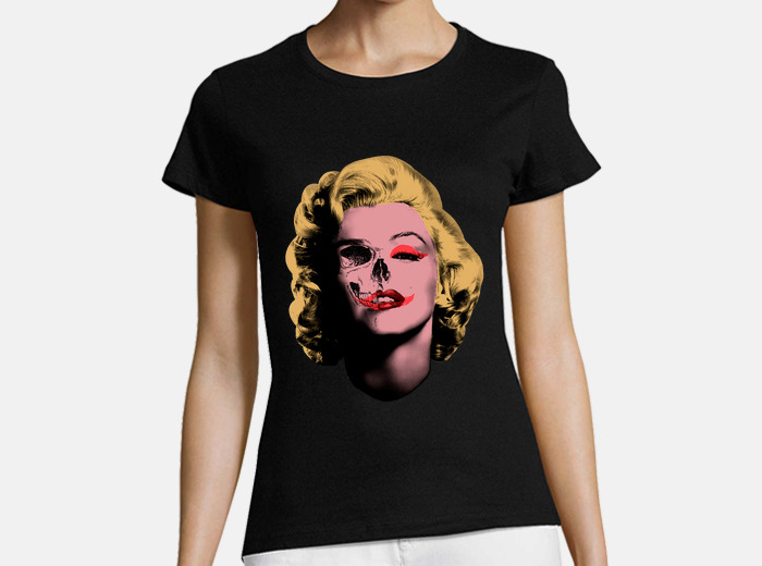 Marilyn monroe clearance skull t shirt