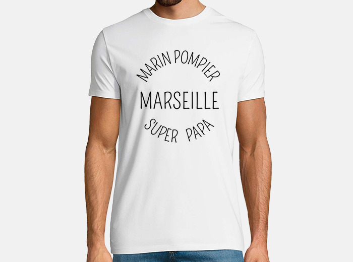 Tee shirt marin online pompier marseille