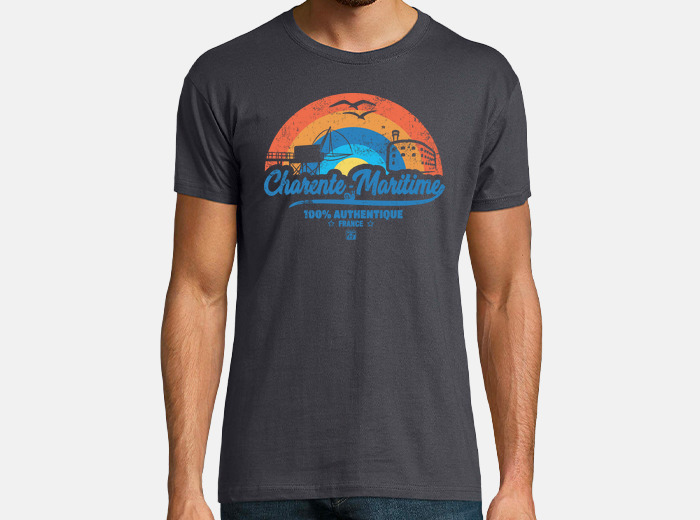 Maritime charente with rainbow t shirt tostadora