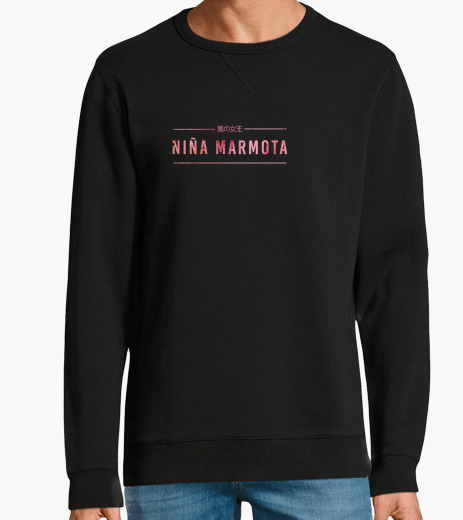 {marmot girl} - black sweatshirt hoodie