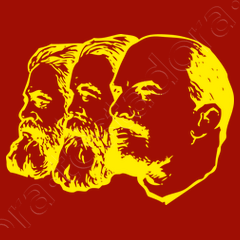 Marx engels lenin yellow t-shirt | tostadora