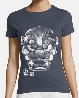 Máscara Japonesa Demonio Kanji Blanco