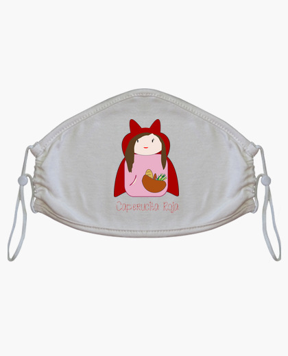 Mascarilla de Caperucita Roja para adultos