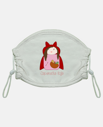 Mascarilla de Caperucita Roja para niños