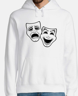 maschere teatrali di commedia e tragedi