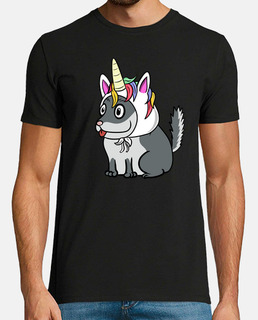 mascotte de licorne chinchilla