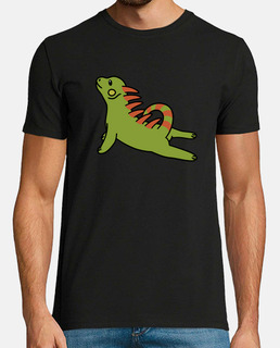 mascotte de yoga iguane