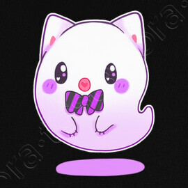 Masque Chat Fantome Kawaii Tostadora