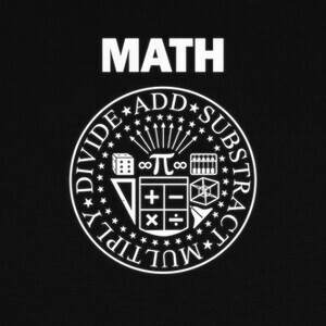 T-shirt matematica rock s