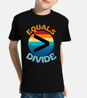 maths equals greater than divide social