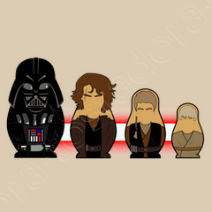 Matrioska star wars bag tostadora