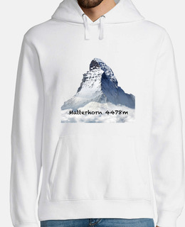 Matterhorn Hombre, jersey con capucha, blanco