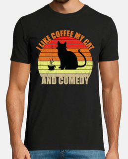 me gusta el cafe mi gato y la comedia