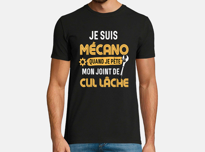 T shirt best sale mecanicien humour