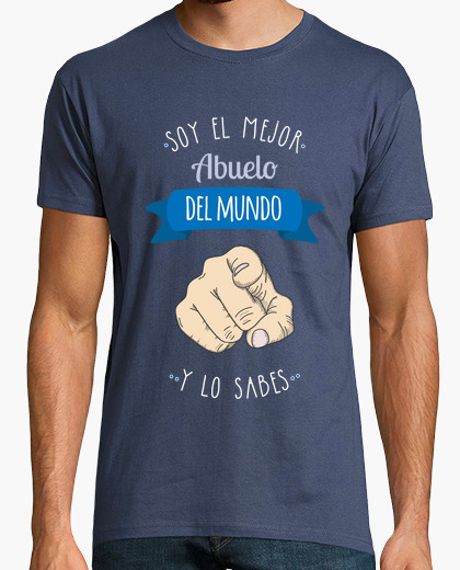 Camiseta Mejor Abuelo Del Mundo Y Lo Sabes Fondo Oscuro Nº 1015509 Camisetas Latostadora 