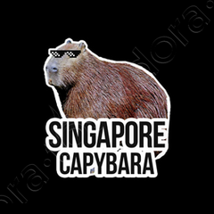 Camiseta meme de capibara de singapur | laTostadora