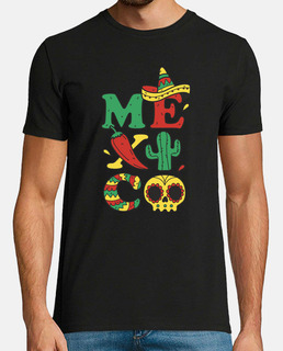 men&#39;s t-shirt in the colors of mexico for the mexico capital. holiday t-shirt.
