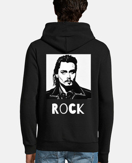 Men, hoodie, black