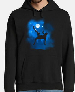 Men, hoodie, black