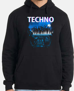 Men, hoodie, black