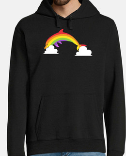 Men, hoodie, black