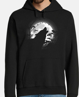 Men, hoodie, black
