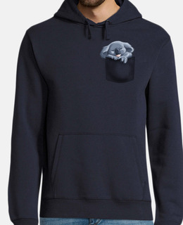 Men, hoodie, navy