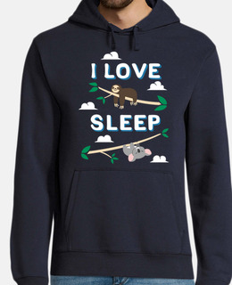 Men, hoodie, navy