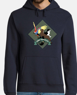 Men, hoodie, navy