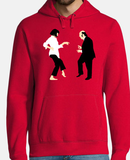Men, hoodie, red