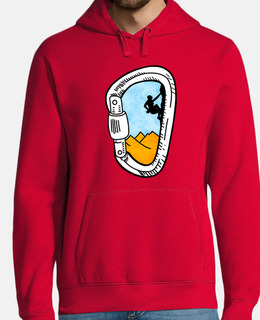 Men, hoodie, red