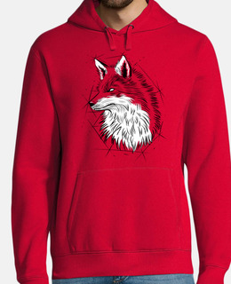 Men, hoodie, red