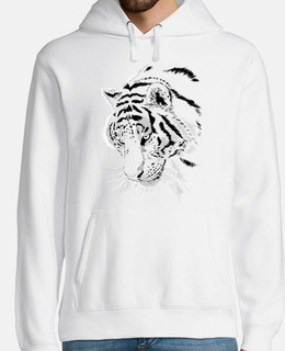 Men, hoodie, white