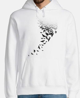 Men, hoodie, white