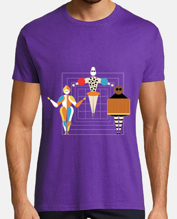 Men, short sleeve, purple, high quality