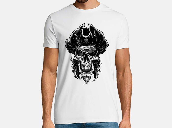 Pirate skull t shirt hotsell
