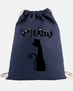meowing cat silhouette