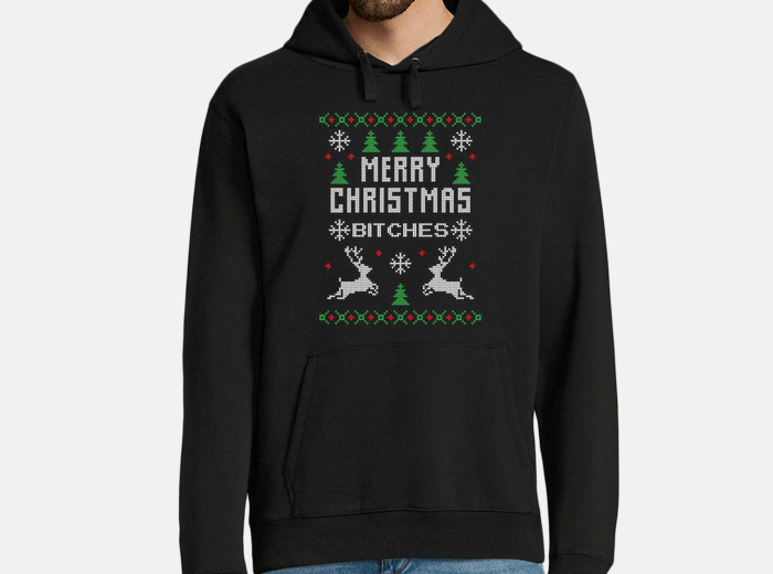 XXL Merry Christmas Bitches Xmas Jumper Sweatshirt Sizes S 