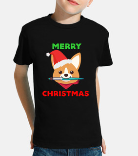 merry christmas puppy dog cute gift