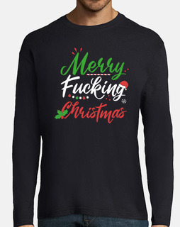 Merry Fucking Christmas camiseta manga larga navidad hombre