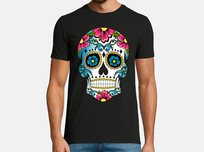 sugar skull t shirt uk