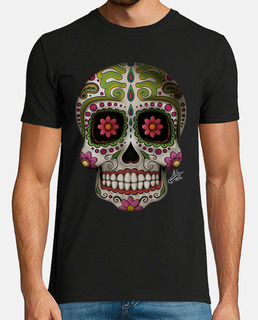 Sugar Skull T Shirt Roses Three Tshirt Day Of The Dead