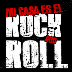 Camiseta los suaves mi casa es el rock and roll hotsell