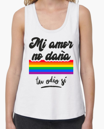 Camiseta 'Mi Amor no Daña' Blanca Mujer