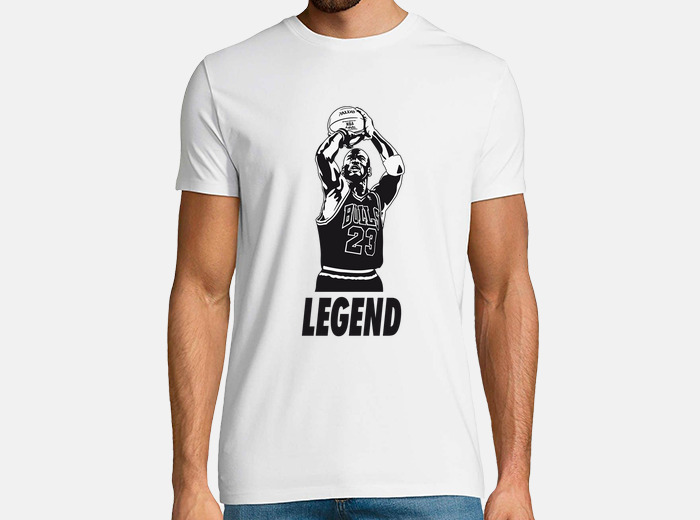 Hacia arriba vacío Consejo Camiseta michael jordan - legend letra negra | laTostadora