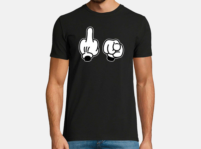 Mickey mouse fuck you t shirt tostadora